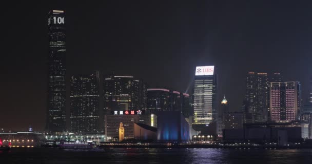 Гонконг Китай Апреля 2017 Года Коулун Сторона Гавани Виктория Цим — стоковое видео