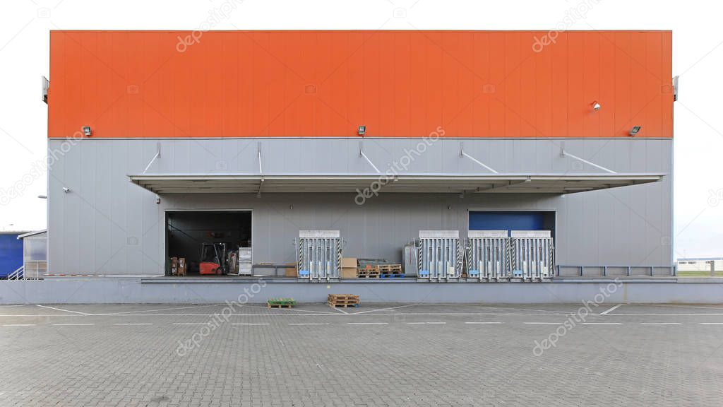 Loading Ramp and Dock at Distribution Warehouse