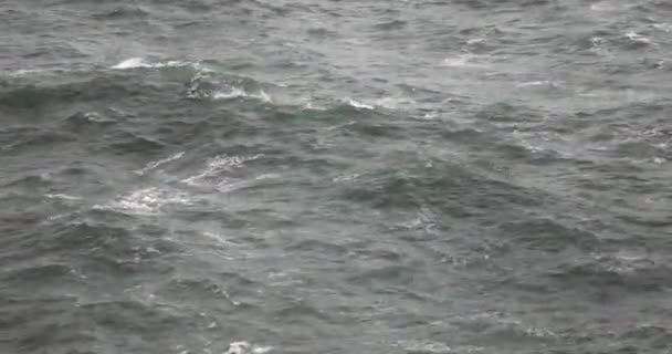 Météo Rude Mer Avec Grandes Vagues Italie — Video