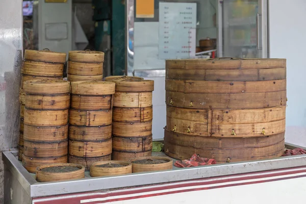 Tienda Dim Sum Tradicional Hong Kong — Foto de Stock