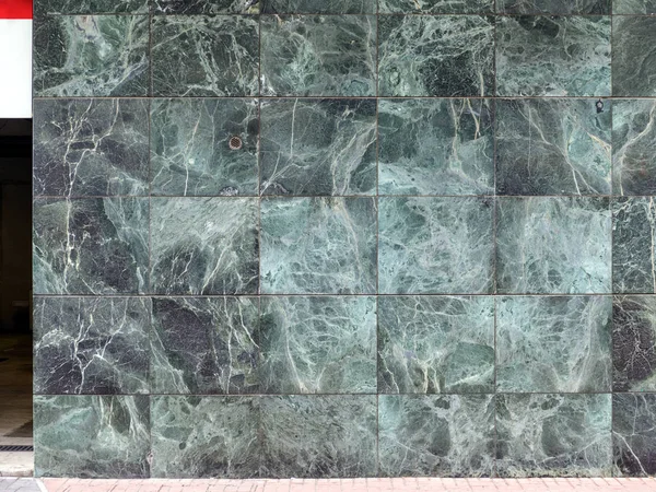 豪華な緑の大理石の石のタイルの背景の外観 — ストック写真