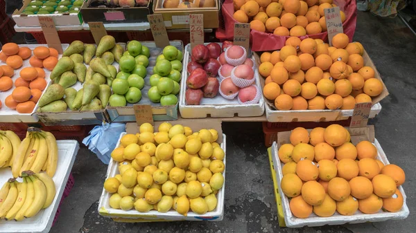 Апельсини Фрукти Маркет Стріт Гонконгу — стокове фото