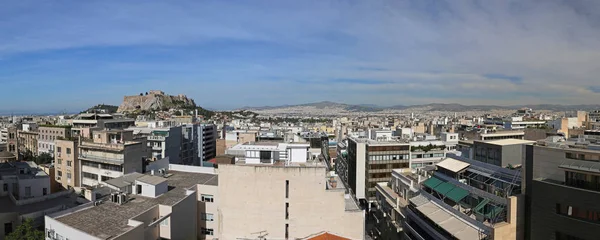 Ancient Ruins Athens City Panorama Grécia — Fotografia de Stock