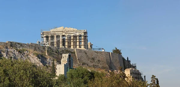 Archeologische Bouw Bij Parthenon Tempel Akropolis Van Athene — Stockfoto