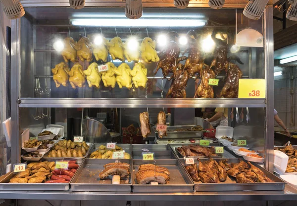 Roadsted Ducks Chickens Fast Food Hong Kong — Stock Photo, Image