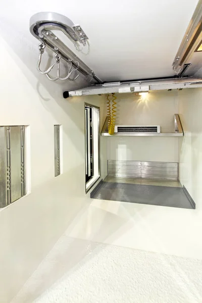 Interior Del Refrigerador Comercial Congelador Carne — Foto de Stock