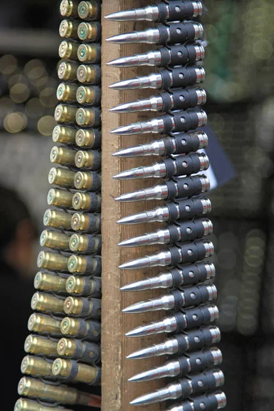 Ammunition Belts Riffle Bullets Cartridges Bandolier — Stock Photo, Image