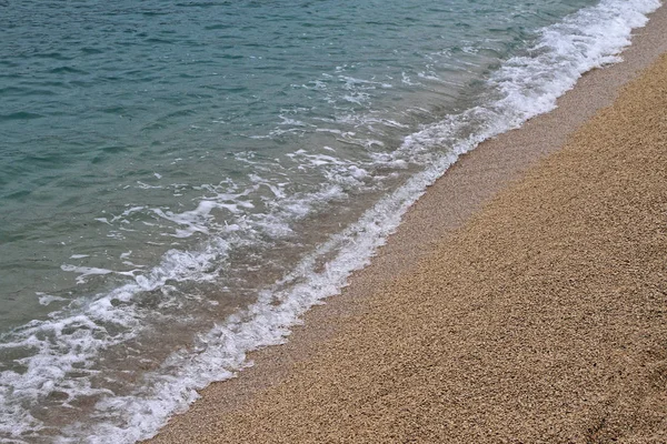 Playa Grava Mar Adriático Croacia —  Fotos de Stock