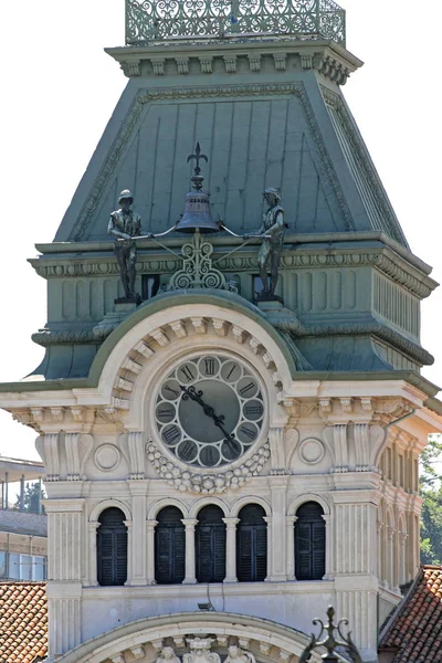 Trieste Italy May 2010 Clock Bell Tower City Hall Government — Stock Photo, Image