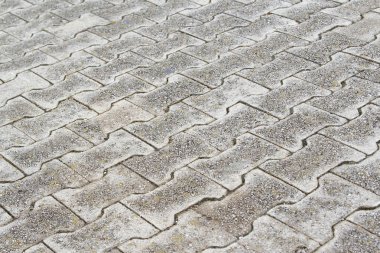 Blok kaldırım beton malzeme desenli