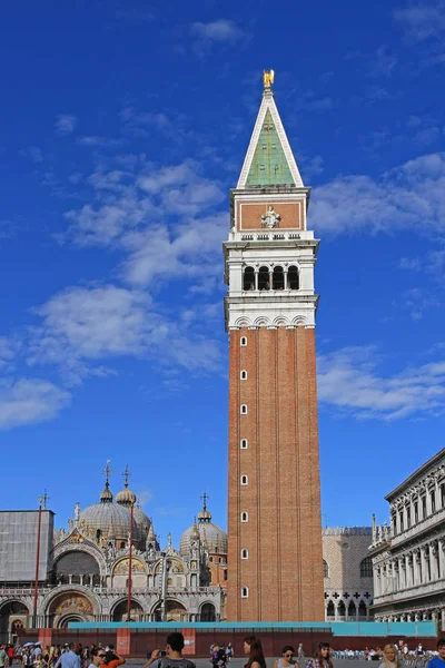 Venice Italië Juni 2010 Klokkentoren Van San Marco Campanile Basiliek — Stockfoto