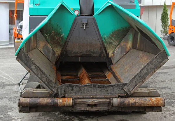 Asphaltfertiger Maschinen Für Den Straßenbau — Stockfoto