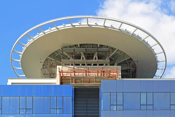 Helicopter Pad Construction Top Office Building — Stock Photo, Image