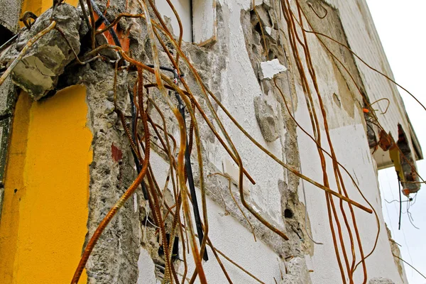 Detail Ruined House Earthquake Shock — Stock Photo, Image