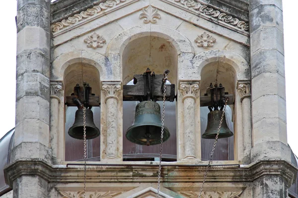 Church Tower Three Bells Montenegro — Stock Photo, Image