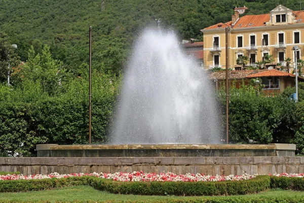 Fontaine Pulvérisation Eau Opatija Croatie — Photo