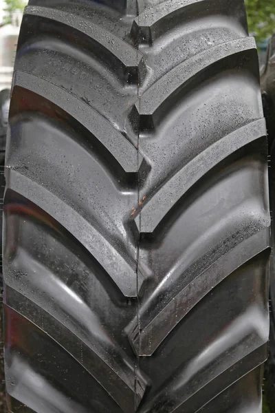 Close Shot Tractor Tire Pattern — Stock Photo, Image