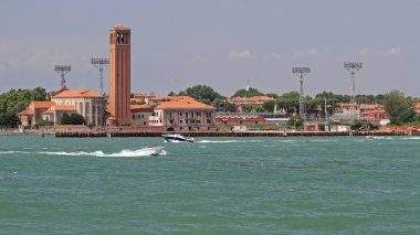 Venice, İtalya - 10 Temmuz 2011: Futbol kulübü Venezia Spor Arena Stadyumu Venedik, İtalya. 