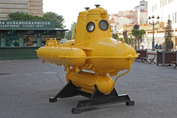 Cidade Mônaco Mônaco Janeiro 2012 Anorep Submarino Amarelo Watercraft Explorer — Fotografia de Stock