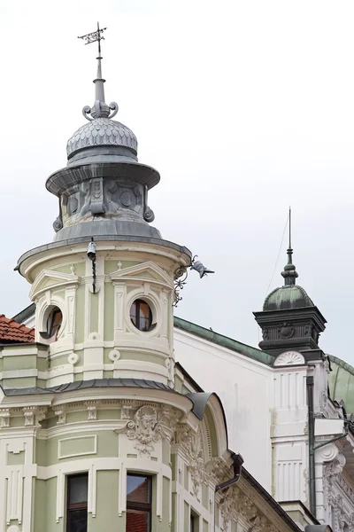 Spitze Der Kuppelarchitektur Ljubljana — Stockfoto
