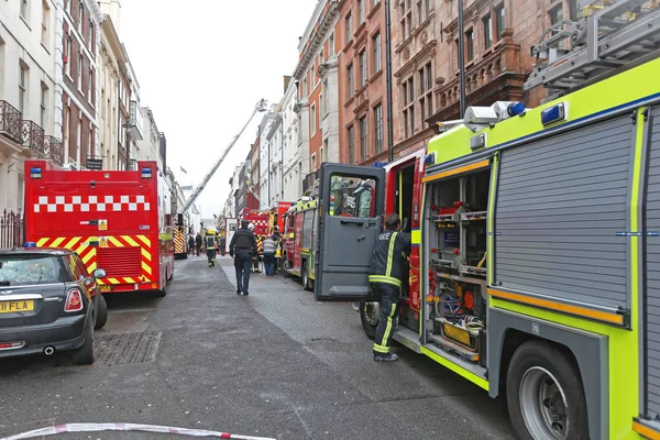 London United Kingdom January 2013 Fire Fighters Brigade Equipment Albemarle — Stock Photo, Image