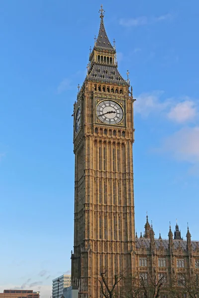 Reloj Big Ben Elizabeth Torre Famoso Monumento Londres — Foto de Stock