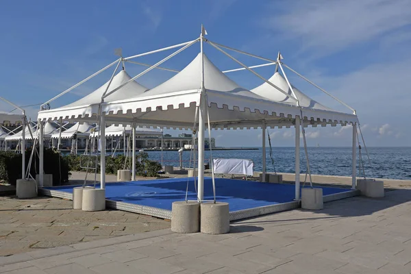 Tendas Dossel Para Evento Exibição Festa Costa Mar — Fotografia de Stock