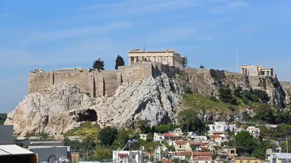 Ősi Romjai Akropolisz Parthenon Athénban Görögországban — Stock Fotó