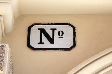 Viyana Avusturya binasında Numero işareti