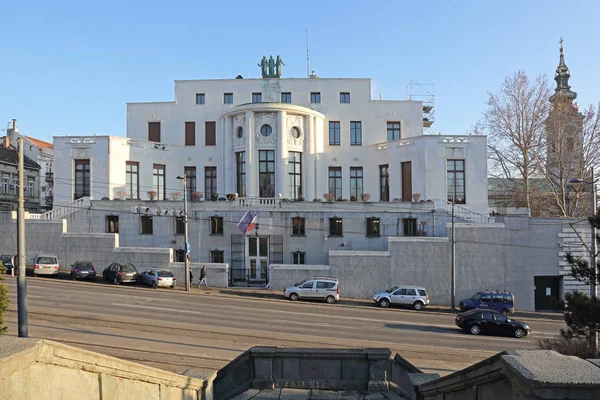 Belgrad Serbien Januar 2015 Französische Botschaft Der Pariska Straße Belgrad — Stockfoto