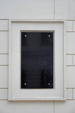 Siyah mermer plak Buiding duvar