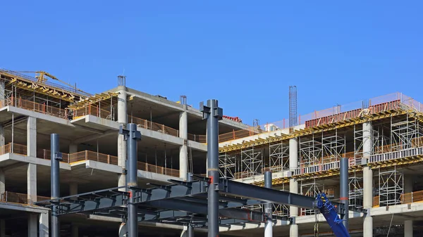 Construção Novo Arranha Céus Indústria Construção — Fotografia de Stock