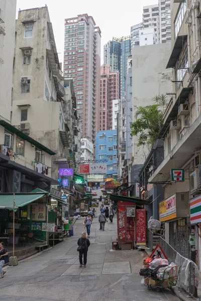 2017年4月22日 香港中环苏豪上山步行街 — 图库照片