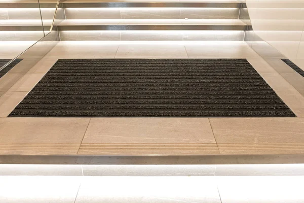 Grote Rechthoekige Schoon Textiel Vloer Deurmat Ingang — Stockfoto
