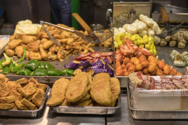 Fried Fast Food Cuisone Hongkong — Stockfoto