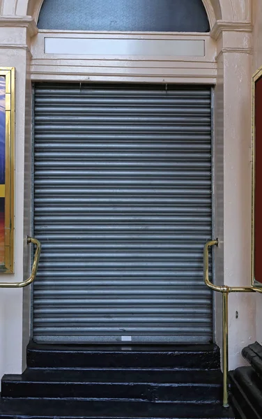 Closed Metal Roll Up Door Safety Entrance