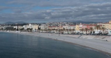 Fransız Riviera güzel Akdeniz Long Beach