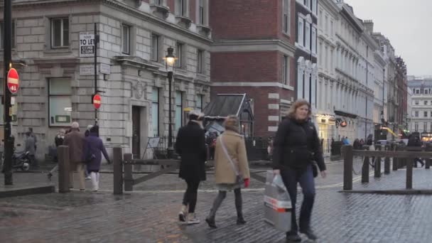 London Wielka Brytania Stycznia 2013 Henrietta Southampton Street Corner Covent — Wideo stockowe