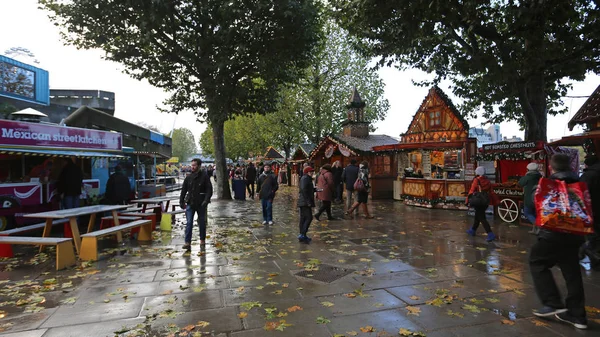 London Storbritannien November 2013 Vintermarknad Julmarknad Southbank London — Stockfoto