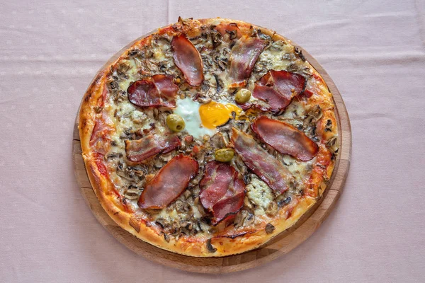 Proscuitto Pizza — Fotografia de Stock