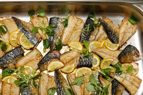 Gegrilde makreel filet — Stockfoto