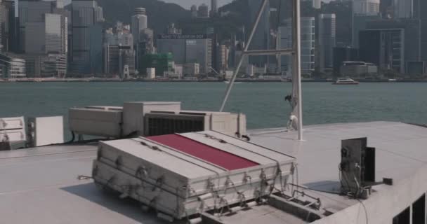 Hong Kong Chiny Kwietnia 2017 Star Ferry Crossing Victoria Harbour — Wideo stockowe