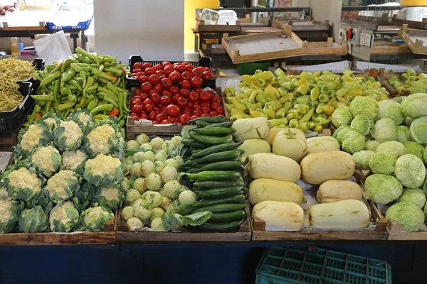 Stoisko Veggie Market — Zdjęcie stockowe