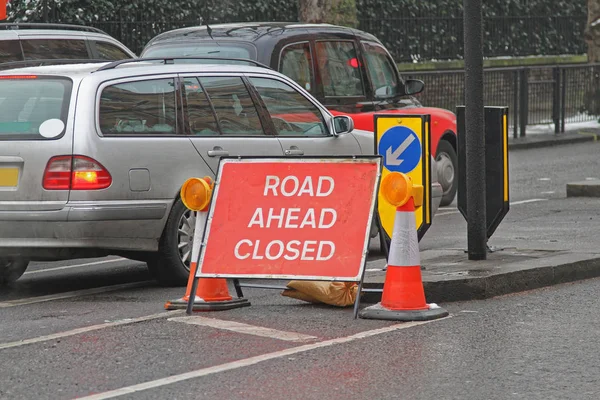 Road Ahead Closed — Stock Photo, Image