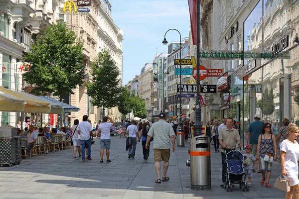 Kärntner Street Vienna — Zdjęcie stockowe