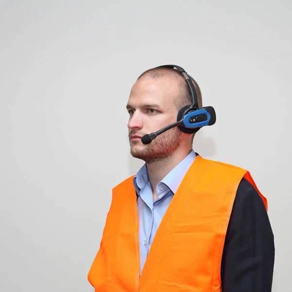 Safety Worker Wireless — Stock Photo, Image