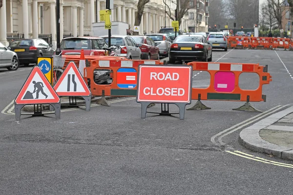 Travaux routiers Londres — Photo