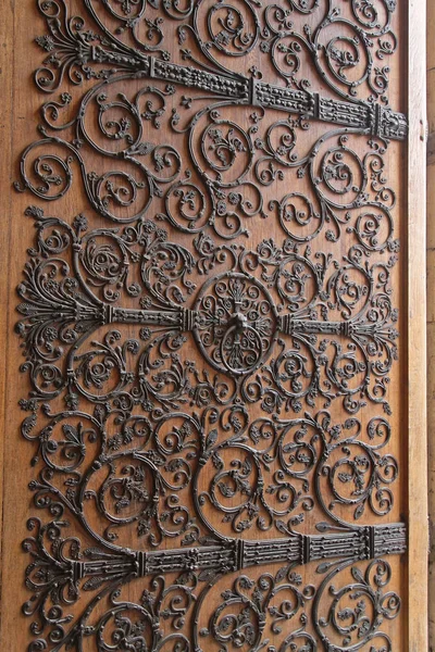 Drzwi ironwork Notre Dame. jpg — Zdjęcie stockowe