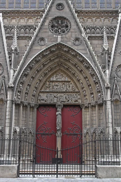 Notre Dame deuren — Stockfoto