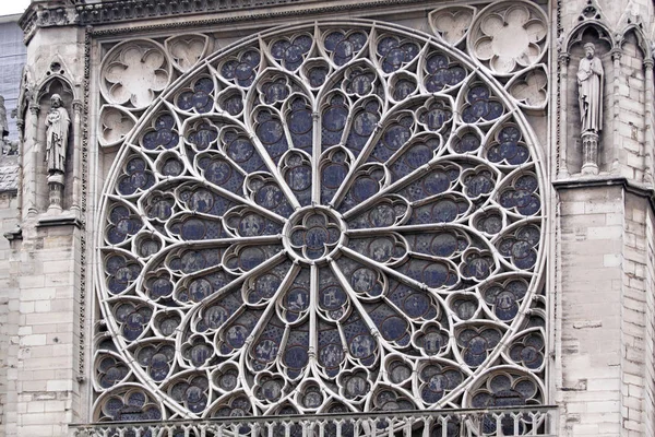 South Rose Window Notre Dame — Stock Photo, Image